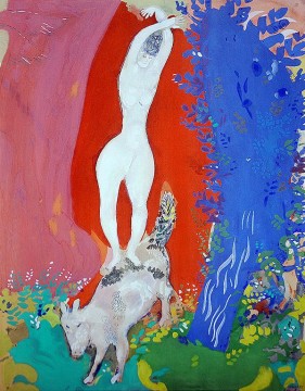  cirque Tableaux - Cirque Femme contemporaine Marc Chagall
